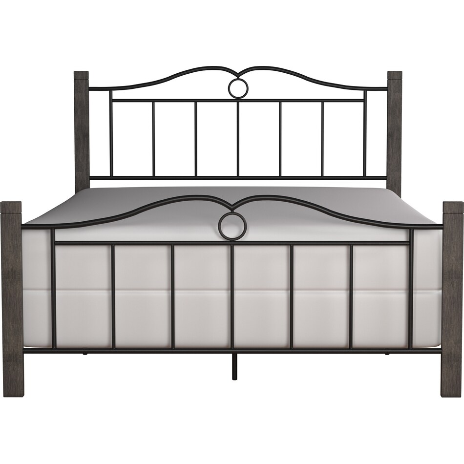 Maura Queen Bed Black Value City Furniture