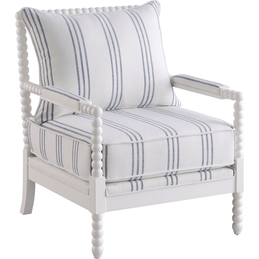 maureen white accent chair   