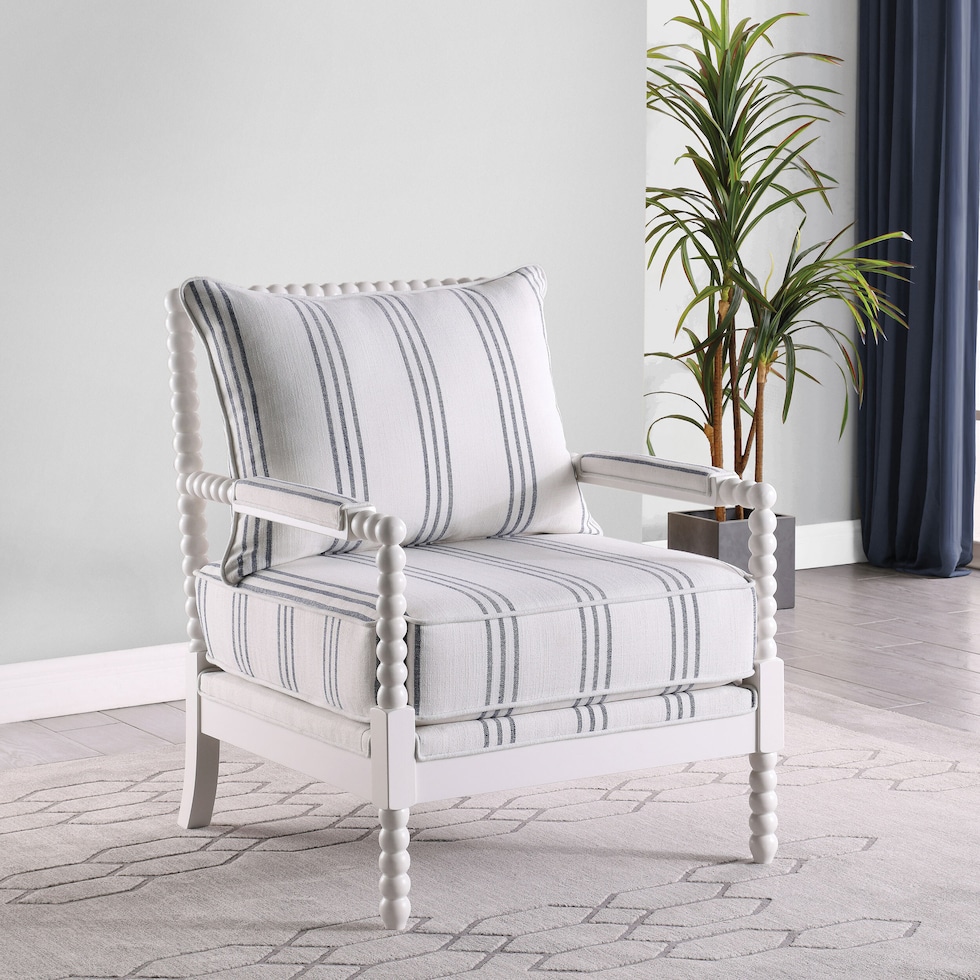 maureen white accent chair   