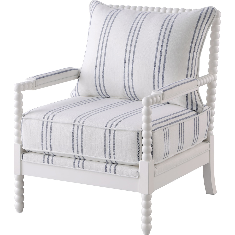 maureen white accent chair   