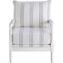 maureen white accent chair   