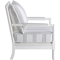 maureen white accent chair   