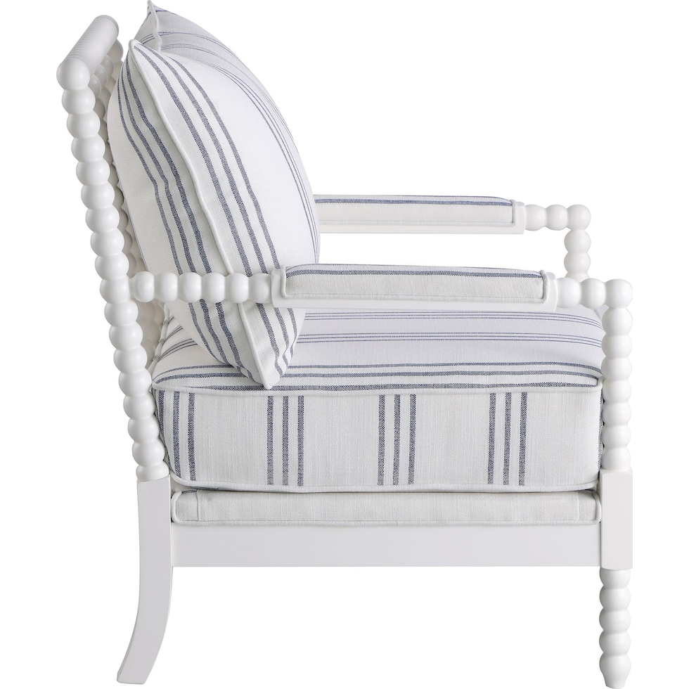 maureen white accent chair   