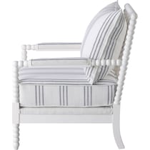 maureen white accent chair   
