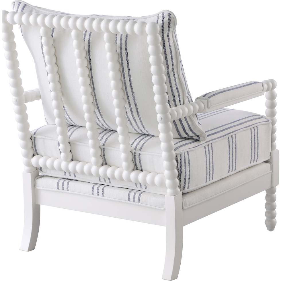 maureen white accent chair   