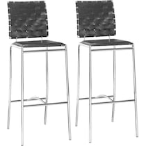 maverick black bar stool   