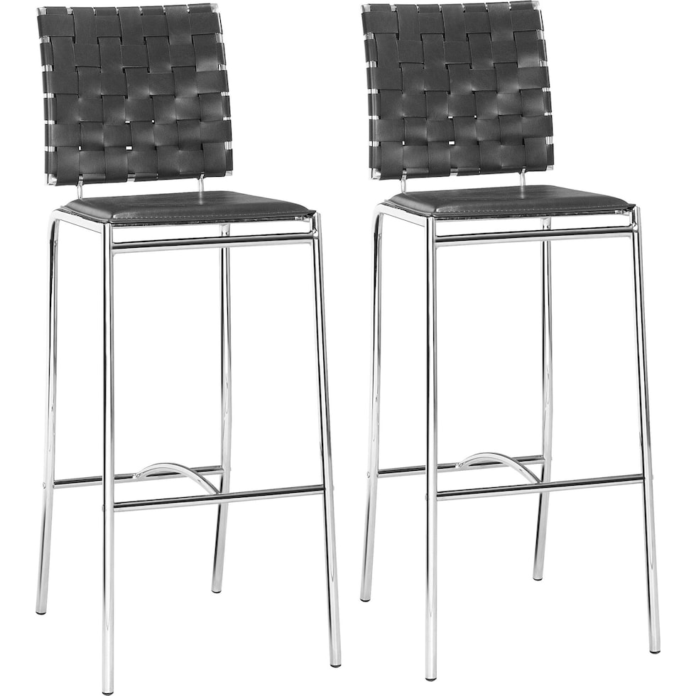 maverick black bar stool   