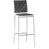 maverick black bar stool   