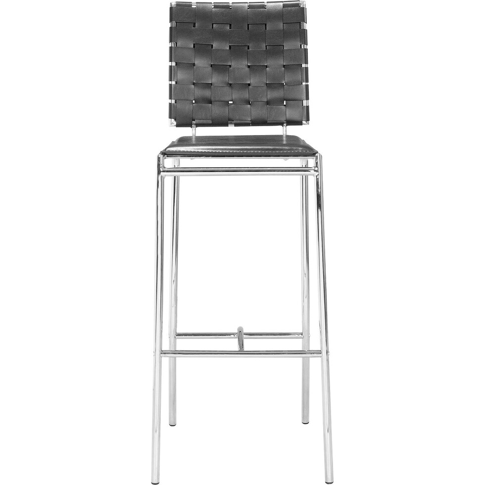 maverick black bar stool   