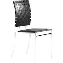 maverick black dining chair   