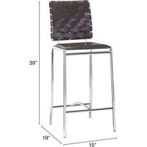 maverick dark brown counter height stool   