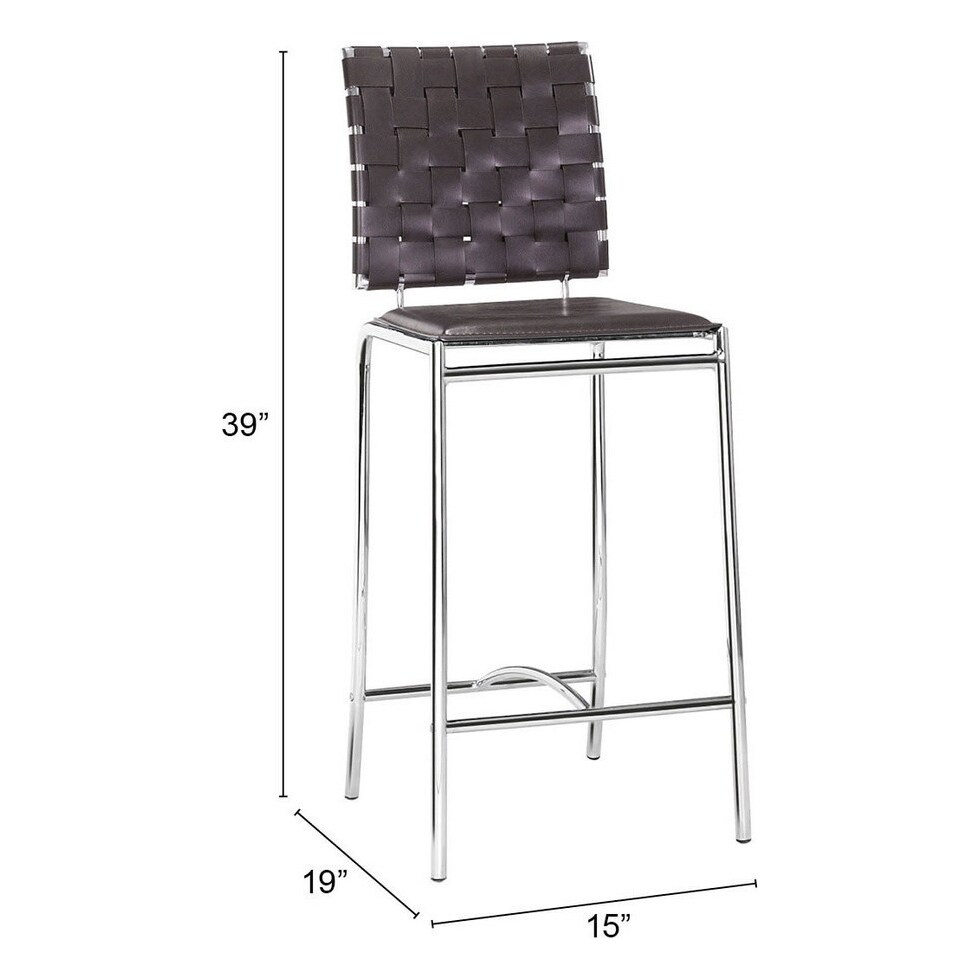 maverick dark brown counter height stool   