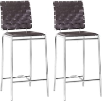 maverick dark brown counter height stool   