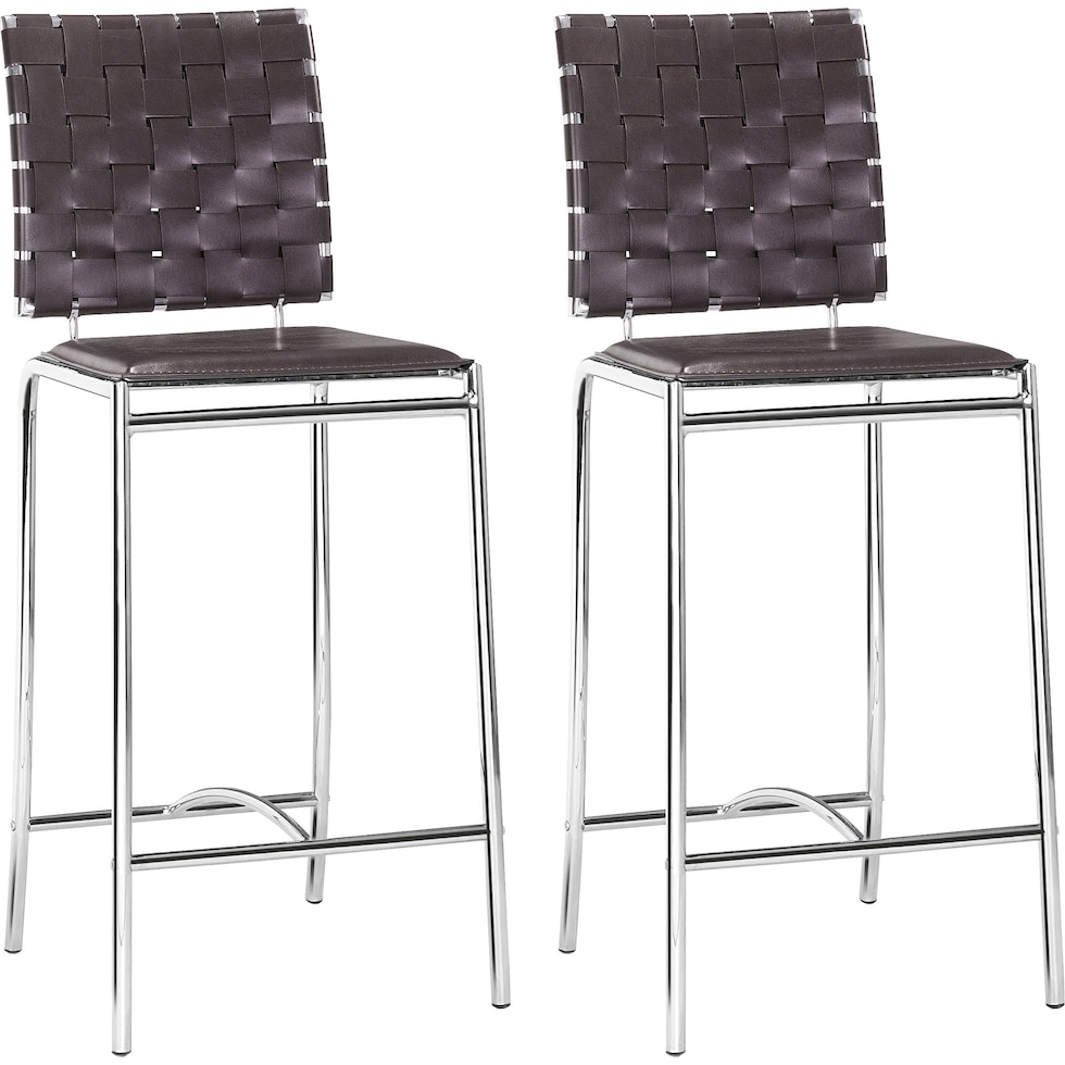 maverick dark brown counter height stool   