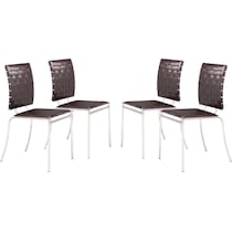 maverick dark brown dining chair   