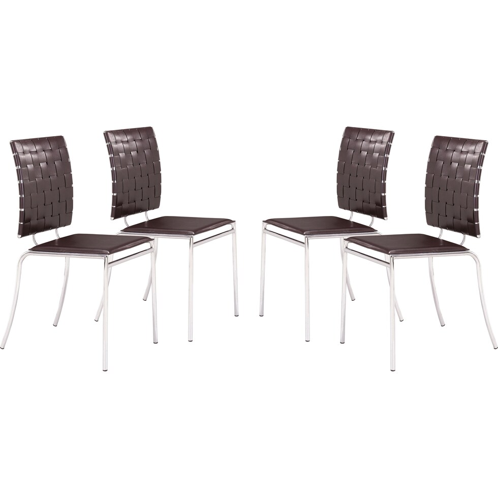 maverick dark brown dining chair   