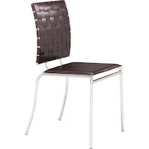 maverick dark brown dining chair   