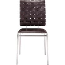 maverick dark brown dining chair   