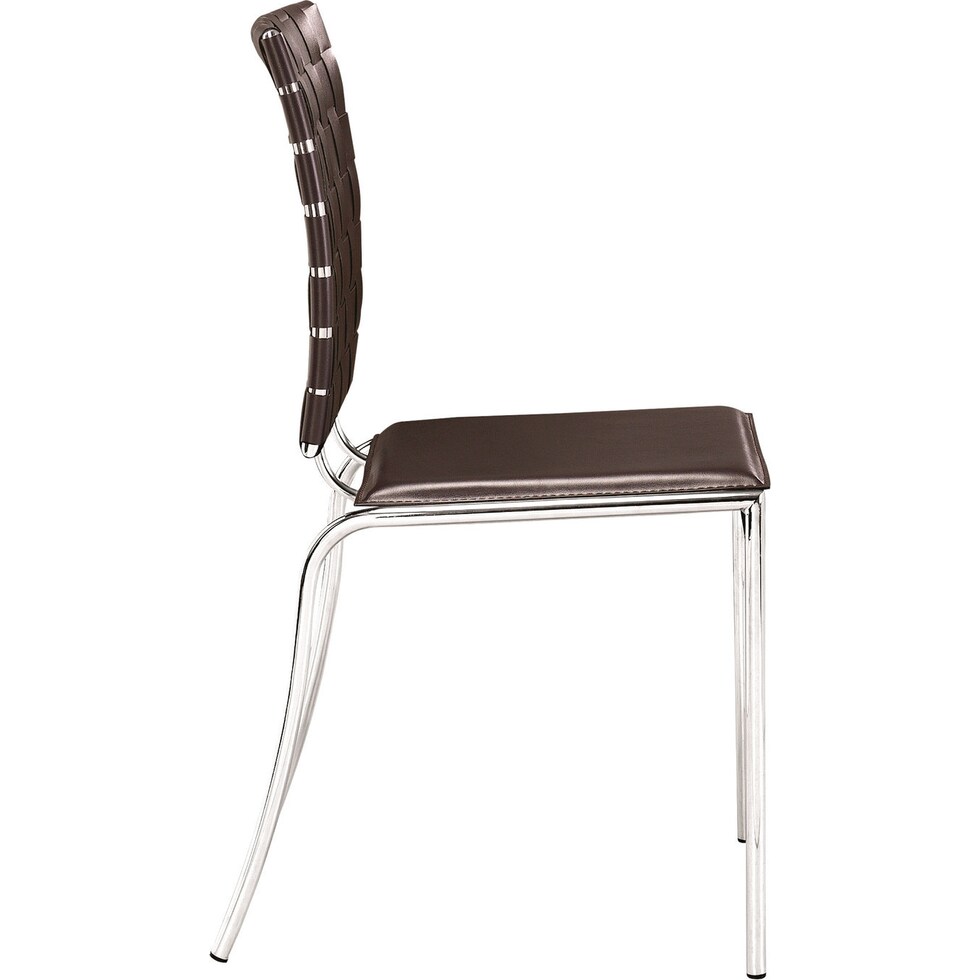 maverick dark brown dining chair   