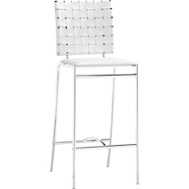 maverick white counter height stool   