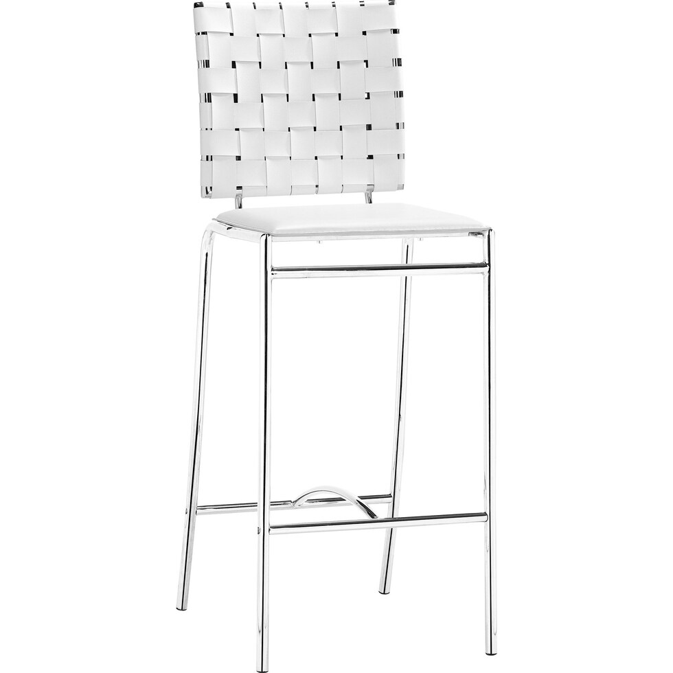 maverick white counter height stool   