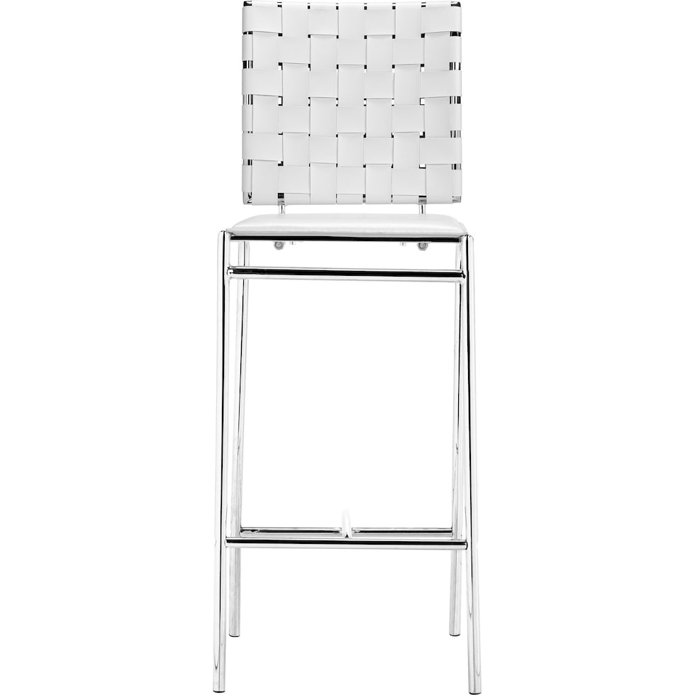 maverick white counter height stool   