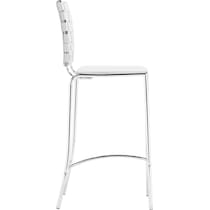 maverick white counter height stool   