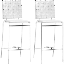 maverick white counter height stool   