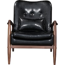 mavis black accent chair   
