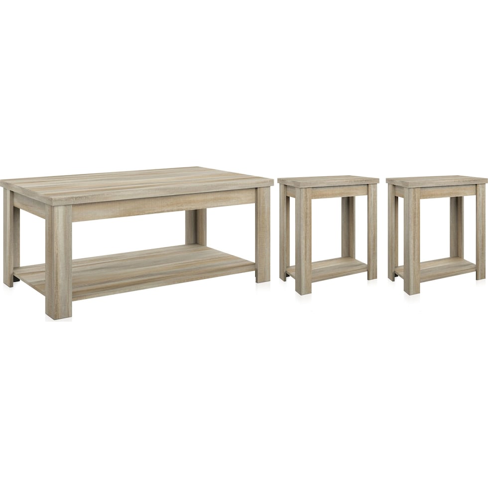 mavis light brown  pack tables   