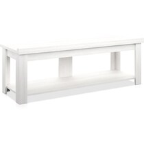 mavis white tv stand   