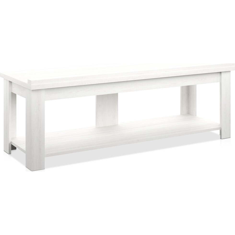 mavis white tv stand   