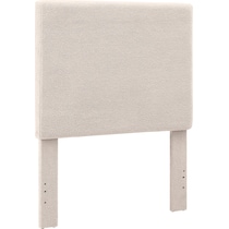 maxi neutral twin upholstered headboard   