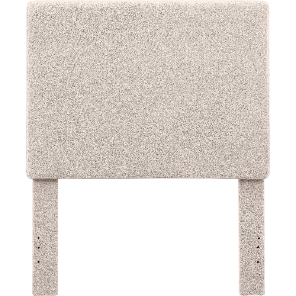 maxi neutral twin upholstered headboard   