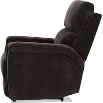 maxie dark brown recliner   