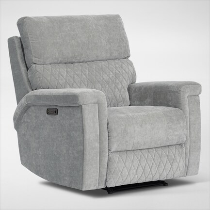 Maxie Dual-Power Recliner - Dove