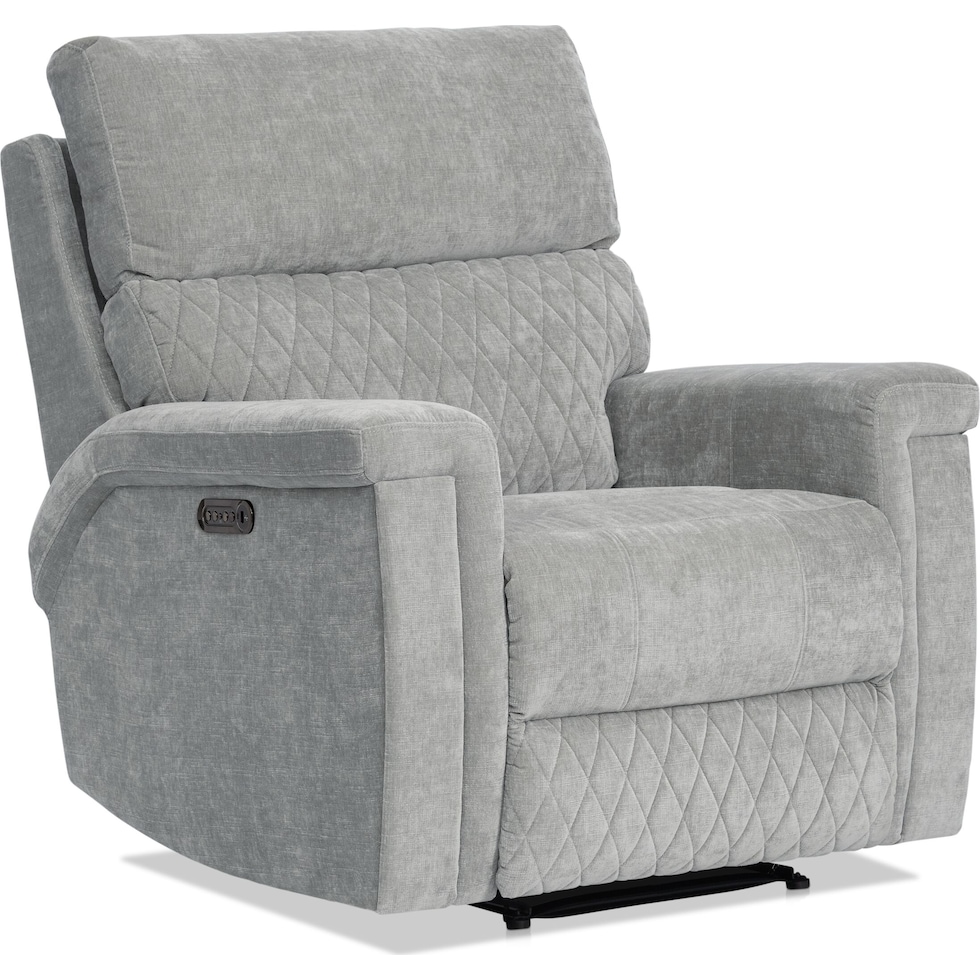 maxie white recliner   