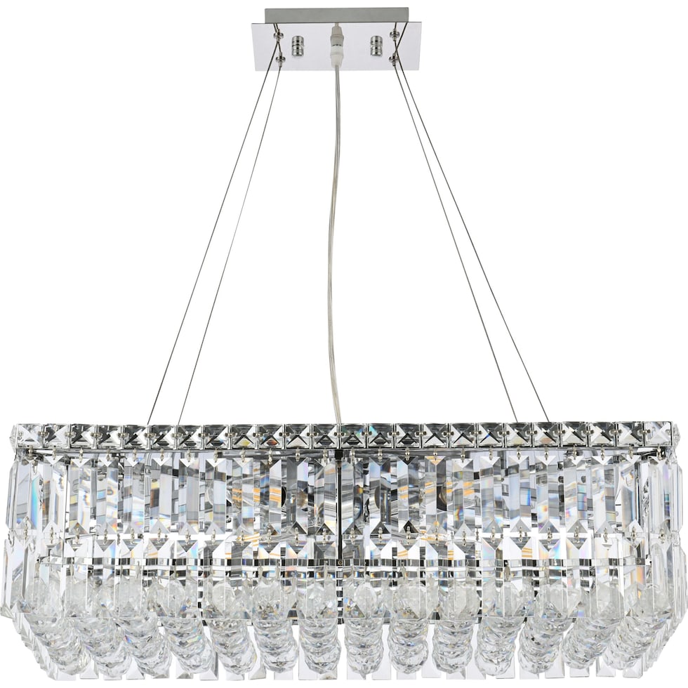 maxime glass chandelier   