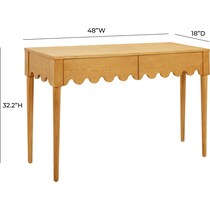 maxime light brown desk   