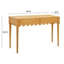 maxime light brown desk   