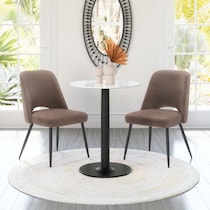 maxine dark brown dining chair   