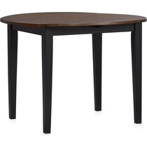 maxwell black  pc dining set   