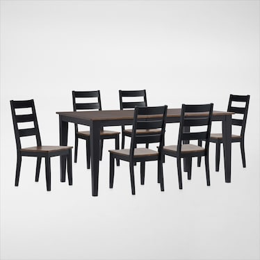 Maxwell Extendable Dining Table and 6 Chairs