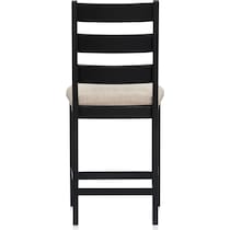 maxwell black counter height stool   