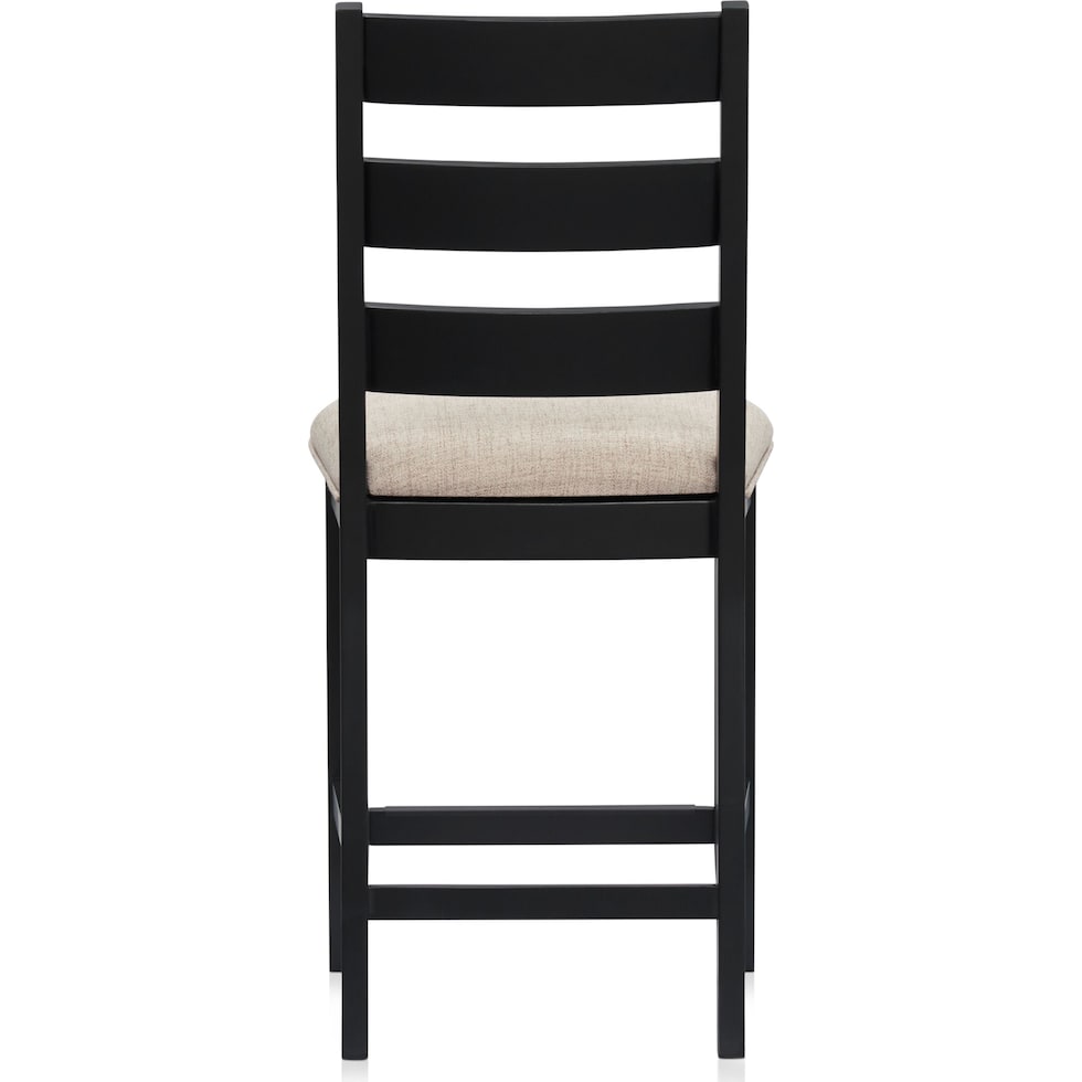 maxwell black counter height stool   