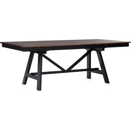 Maxwell Trestle Extendable Dining Table - Black