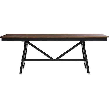 Maxwell Trestle Extendable Dining Table - Black