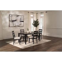 maxwell black dining table   