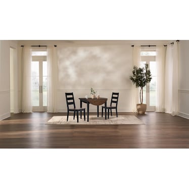 Maxwell Solid Wood Drop-Leaf Dining Table