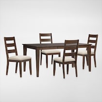 maxwell dark brown  pc dining room   